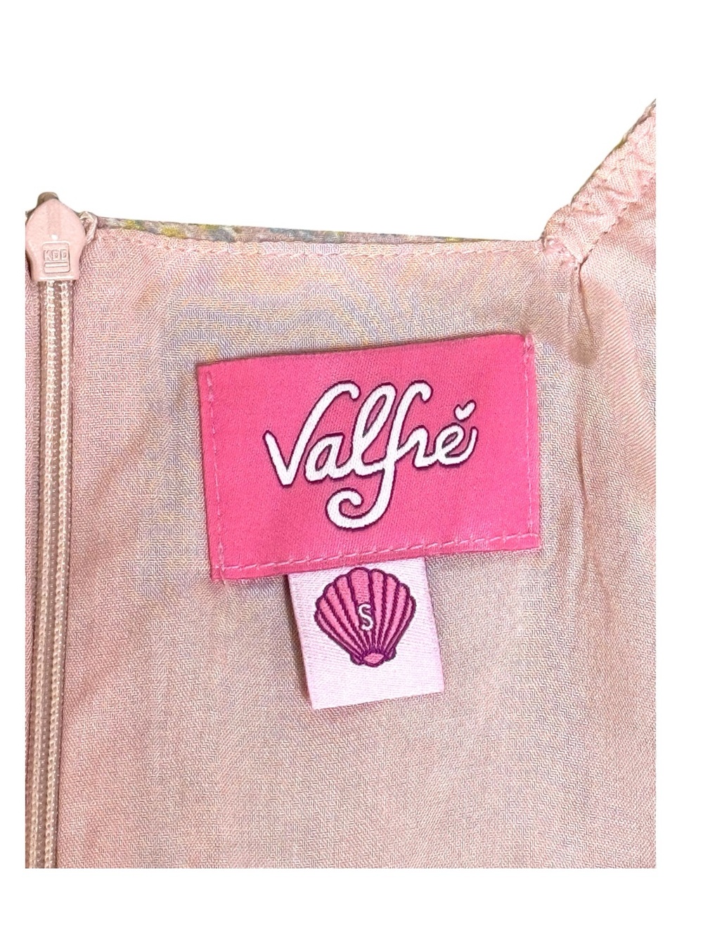 Valfré ☀︎︎ Mermaid Floral Print Chiffon Bustier Mini Ruched Dress ☀︎︎ Blush Pink - Picture 11 of 16